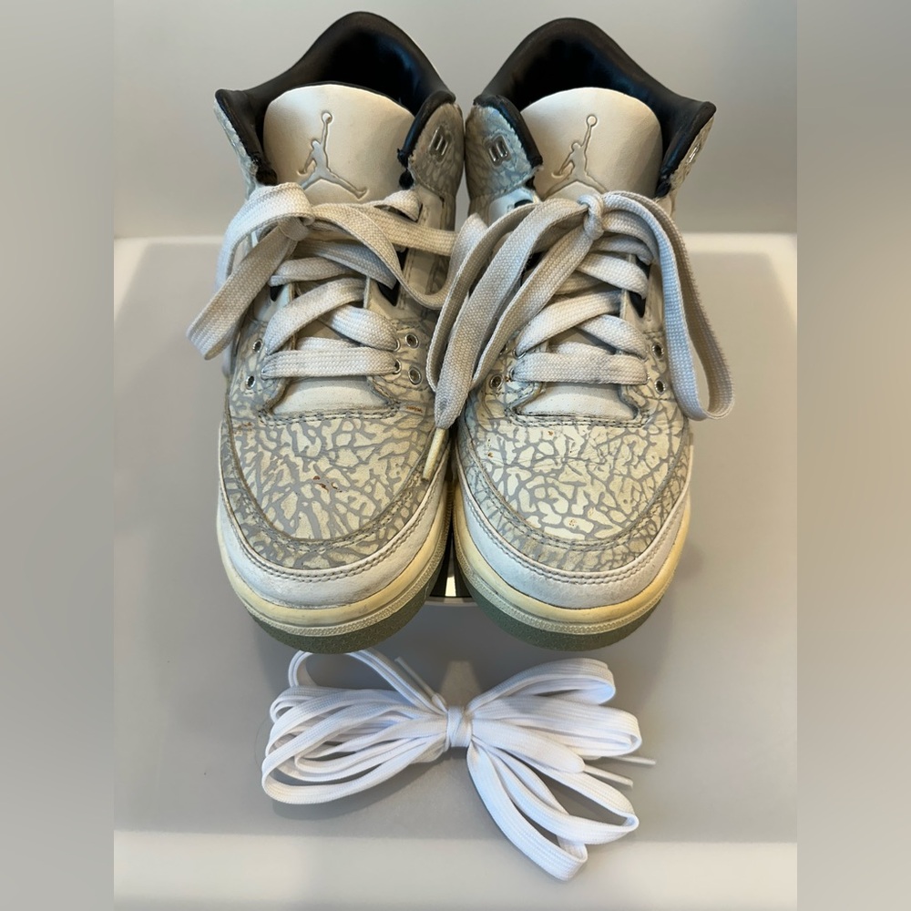 Nike Air Jordan 3 Retro Flip White/Black/Cement Women's Size 8 US Youth Size 6.5 - Picture 4 of 11